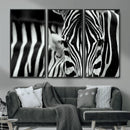 Zebra Wall Art – Zebra Close Up Wall Art – Framed Black by MyGreatCanvas | Canvas Wall Art Prints | Photo Prints & Wall Decor