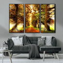 Sunshine in Forest and Trees Wall Art Canvas Print by MyGreatCanvas | Canvas Wall Art Prints | Photo Prints & Wall Decor