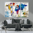World Map Canvas Print – Framed Travel Map Wall Art for by MyGreatCanvas | Canvas Wall Art Prints | Photo Prints & Wall Decor