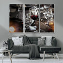 Red Wine and Glass Canvas Print by MyGreatCanvas | Canvas Wall Art Prints | Photo Prints & Wall Decor