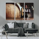 Wine and Barrel Wall Art Canvas Print by MyGreatCanvas | Canvas Wall Art Prints | Photo Prints & Wall Decor