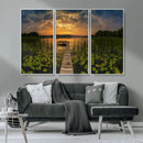 Lake and Flower Wall Art Canvas Print by MyGreatCanvas | Canvas Wall Art Prints | Photo Prints & Wall Decor