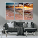 Sunset on Ocean Wall Art Canvas Print by MyGreatCanvas | Canvas Wall Art Prints | Photo Prints & Wall Decor