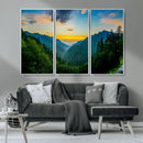 Green Forest Wall Art Canvas Print