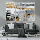 Abstract Painting Canvas Wall Art Print Paint Drip Art Brush