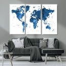 World Map Canvas Print – Framed Detailed Map of the World by MyGreatCanvas | Canvas Wall Art Prints | Photo Prints & Wall Decor
