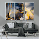 Large Abstract Wall Art Print - Gold and Blue Abstract by MyGreatCanvas | Canvas Wall Art Prints | Photo Prints & Wall Decor