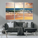 Serene Beach Path Canvas Art, Giclee Canvas Print with