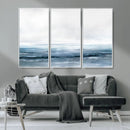 Blue Ocean Abstract Artwork Wall Art Canvas Print