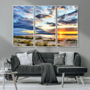 Sunset On The Ocean Wall Art Canvas Print by MyGreatCanvas | Canvas Wall Art Prints | Photo Prints & Wall Decor