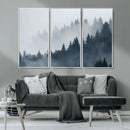 Foggy Pine Forest Wall Art Canvas Print by MyGreatCanvas | Canvas Wall Art Prints | Photo Prints & Wall Decor