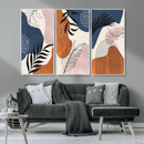 Boho Wall Art Canvas Print Set Mid-Century Prints Bohemian