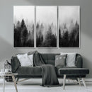 Fogy Forest Canvas Wall Art Print - Mountain Wall Art with