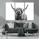 Fanny Scottish Highland Cow Cattle Art Print Farmhouse Wall by MyGreatCanvas | Canvas Wall Art Prints | Photo Prints & Wall Decor