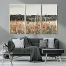 Abstract Wildflower Art Field Landscape Oil Painting Print,