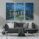 Vincent van Gogh Starry Night over the Rhone Abstract Wall