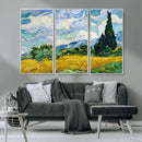 Wheatfield With Cypresses By Van Gogh Painting Wall Art