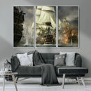 Pirate Ship War Wall Art Canvas Print by MyGreatCanvas | Canvas Wall Art Prints | Photo Prints & Wall Decor