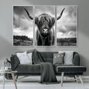 Scottish Cow Wall Art Canvas Print | Longhorn Wall Art | by MyGreatCanvas | Canvas Wall Art Prints | Photo Prints & Wall Decor