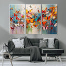 Abstract Butterfly Wall Art Canvas Print