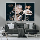 Pink Peonies Flowers Large Canvas Art Print