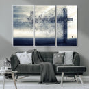 Jesus and the Fading Cross Wall Art Print – Symbol of Faith, by MyGreatCanvas | Canvas Wall Art Prints | Photo Prints & Wall Decor