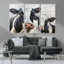 Vintage Baby and Mom Cattle Wall Art Canvas Print by MyGreatCanvas | Canvas Wall Art Prints | Photo Prints & Wall Decor
