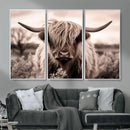 Scottish Cow Longhorn Wall Art Canvas Print by MyGreatCanvas | Canvas Wall Art Prints | Photo Prints & Wall Decor