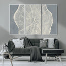 Abstract Tree Ring Wall Art Canvas Print – Nature-Inspired,