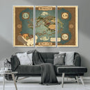 Avatar Wall Art: The Last Airbender Vintage Map - Wall Art