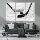 Winter Ice Hockey Sport Canvas Wall Art Print - Hockey Wall by MyGreatCanvas | Canvas Wall Art Prints | Photo Prints & Wall Decor