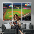 Angel Stadium Aerial Canvas Print – Los Angeles Angels