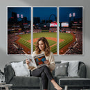 St. Louis Cardinals Baseball Team Print - Busch Stadium Wall