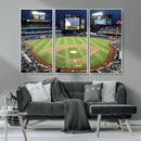 Citi Field Wall Art Print | 3-Panel New York Mets Baseball by MyGreatCanvas | Canvas Wall Art Prints | Photo Prints & Wall Decor