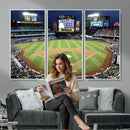 Citi Field Wall Art Print | 3-Panel New York Mets Baseball