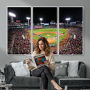 Fenway Park Wall Art Canvas Print | Large Baseball Stadium