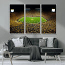 Stadium in Michigan Wall Art Canvas Print, Framed American