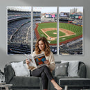 New York Yankees Baseball Team Print - Yankee Stadium Wall