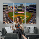 Yankee Stadium New York Wall Art Print | 3-Panel Canvas
