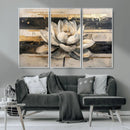 Lotus Flower Wall Art – Framed Abstract Floral Canvas by MyGreatCanvas | Canvas Wall Art Prints | Photo Prints & Wall Decor