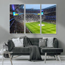 Tottenham Hotspur Stadium Canvas Print, Match Day Triple