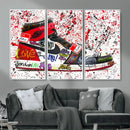 Jordan Shoes Graffiti Wall Art Canvas Print- Jordan Graffiti by MyGreatCanvas | Canvas Wall Art Prints | Photo Prints & Wall Decor