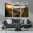 Sunrise Over the Smoky Mountains Canvas Wall Art –