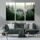 Misty Forest Wall Art – Tranquil Green Woodland Canvas by MyGreatCanvas | Canvas Wall Art Prints | Photo Prints & Wall Decor