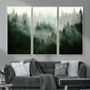 Foggy Forest Wall Art – Tranquil Green Woodland Canvas by MyGreatCanvas | Canvas Wall Art Prints | Photo Prints & Wall Decor