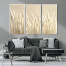 Grass Wall Art Print - Elegant Neutral Decor for Living