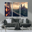 Harry Castle Wall Art Canvas Print, Wizard School Wall Art