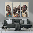 Shai Yossef Print - Joyful Childhood Canvas Wall Art -