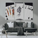 Poker Wall Art - Playing Cards Canvas Wall Art Print - Ace by MyGreatCanvas | Canvas Wall Art Prints | Photo Prints & Wall Decor