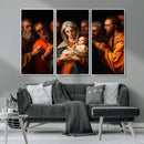 Religious Canvas Wall Art Print - Madonna and Child with